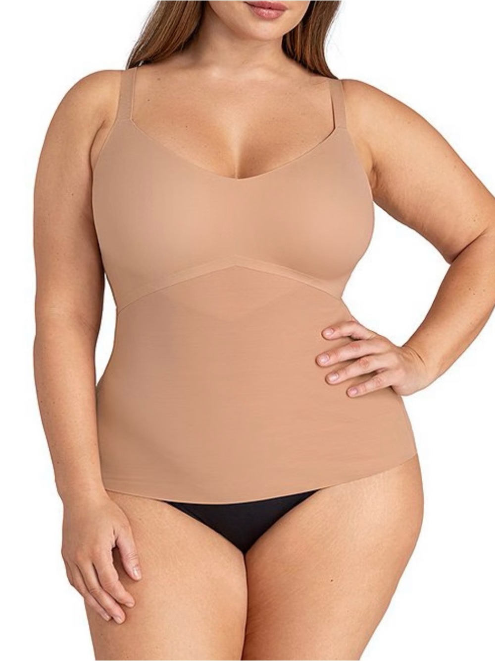 Honeylove Plus Size Liftwear Cami 1X Sand Beige